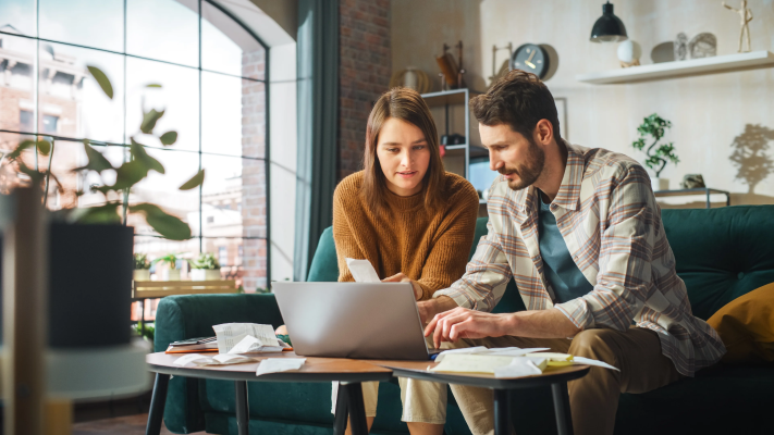 Young Couple Applying for a Mortgage