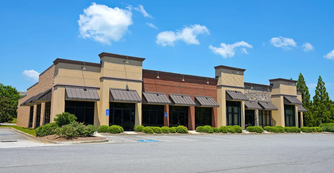 Commercial Building with blue sky