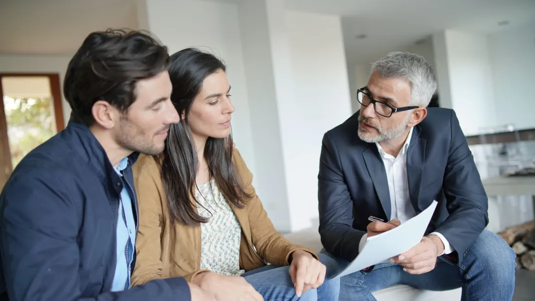 Couple getting advice