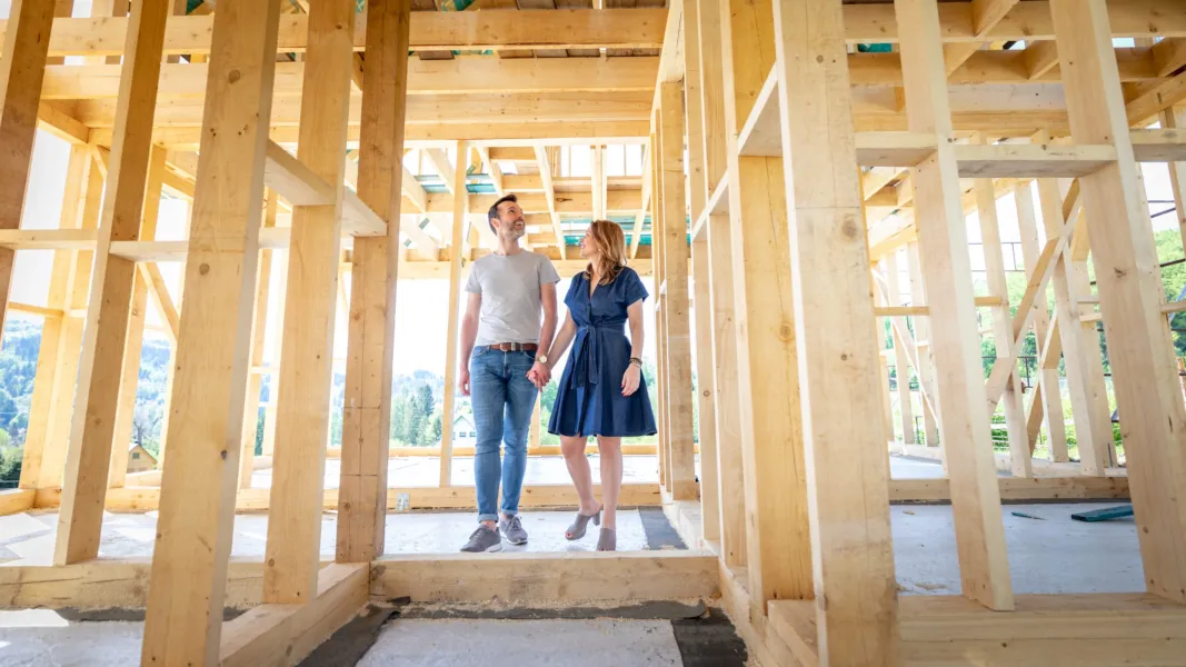 Couple In New Construction Home
