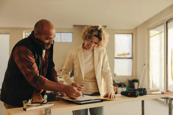 Home renovation project representing fix and flip financing