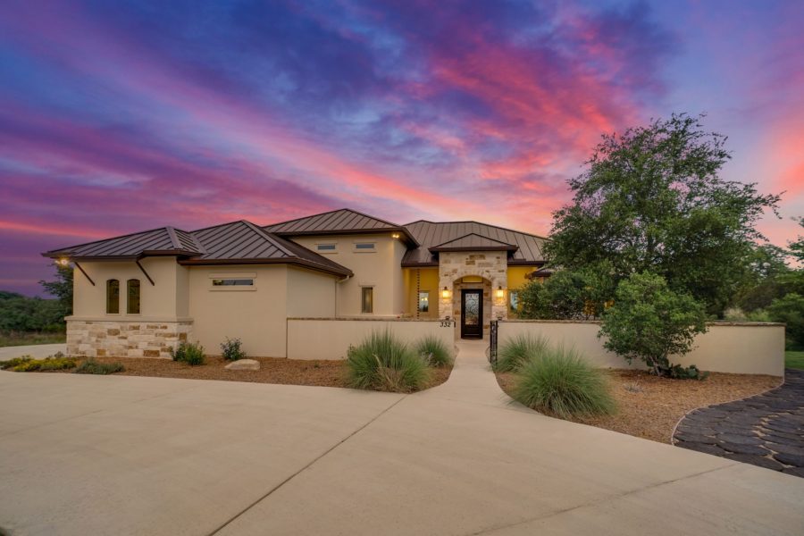 beautiful home exterior in the desert