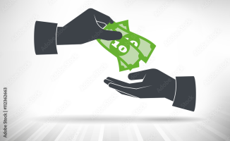 Money changing hands