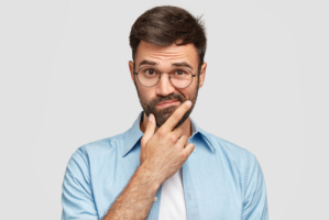 Man Pondering a problem