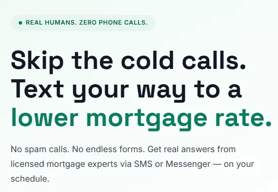 MortgageByText.com is now live