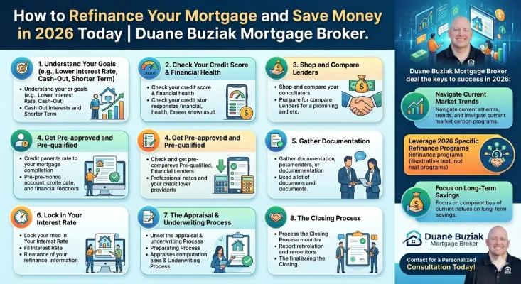 How to Refinance Your Mortgage and Save Money in 2026 Today | Duane Buziak Mortgage Broker