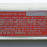 Manufactured HUD tags or the data plate missing-what next?