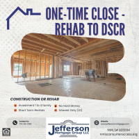 One-Time Close - Rehab to DSCR. Property rehab/construction to permanent 30-year DSCR loan
