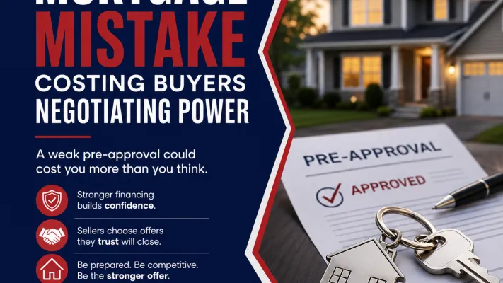 The Mortgage Mistake Costing Buyers Negotiating Power - Why Preparation Matters More Than Ever in Today’s Market
