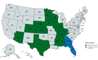 Mortgage Forward State Licensing Map 102025
